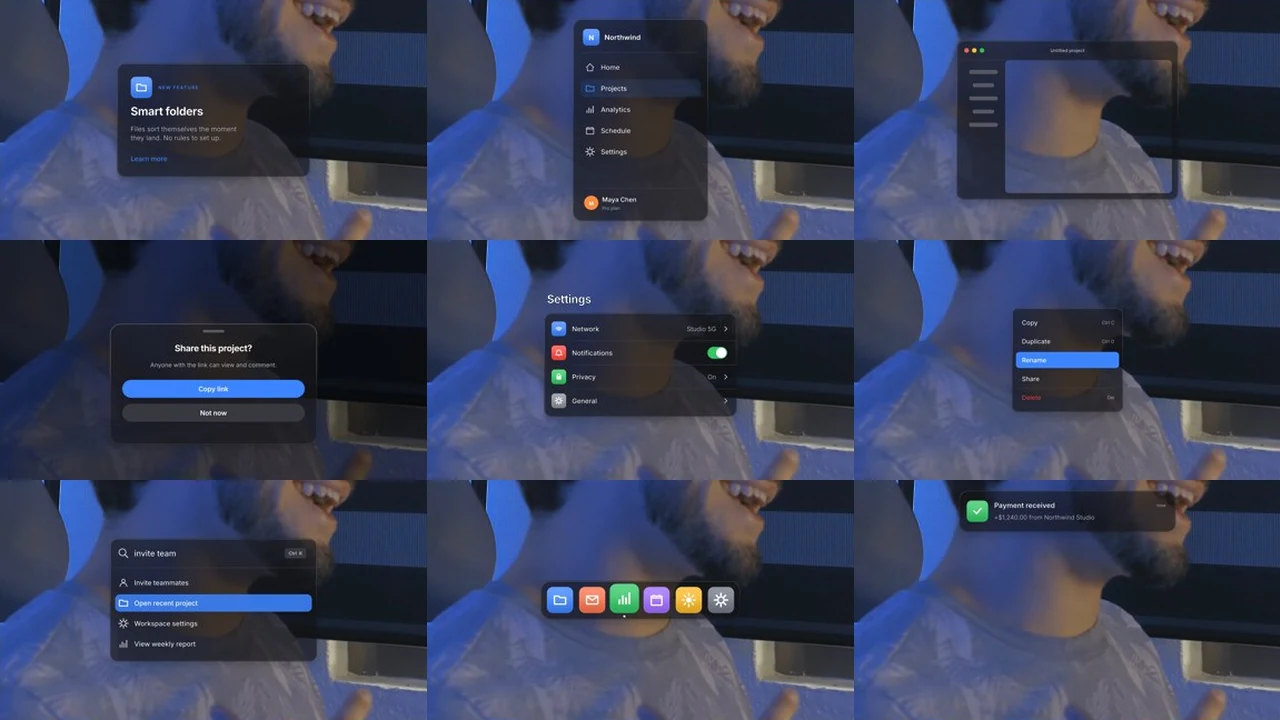 Letta Glass — DaVinci Resolve titles preset preview
